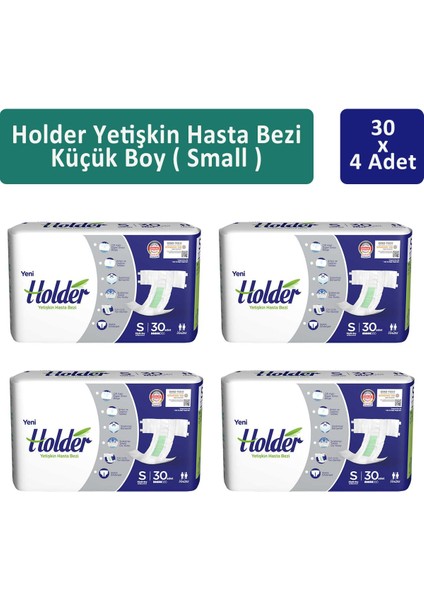 Yetişkin Hasta Bezi Küçük Boy ( Small ) 30 X 4 Adet