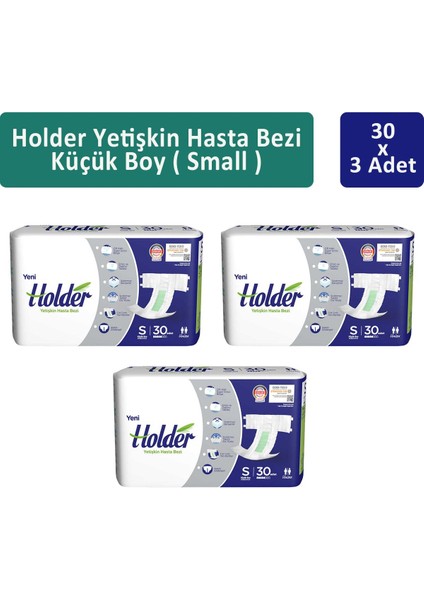Yetişkin Hasta Bezi Küçük Boy ( Small ) 30 X 3 Adet