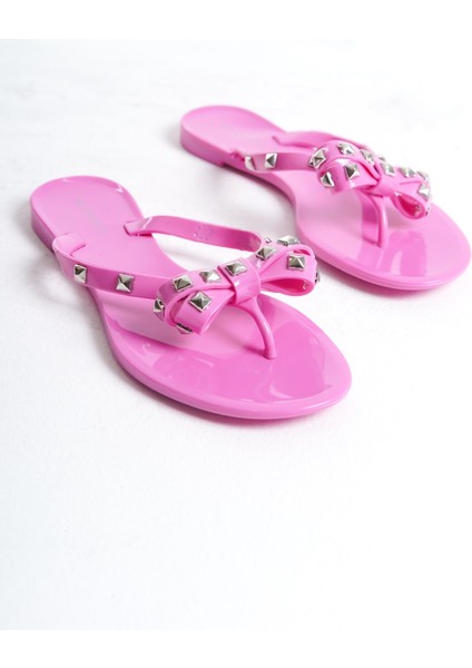 Kadın Jelly Mat Pembe Fiyonk Detay Düz TERLIK-MSTB8282-PMB fiyatları
