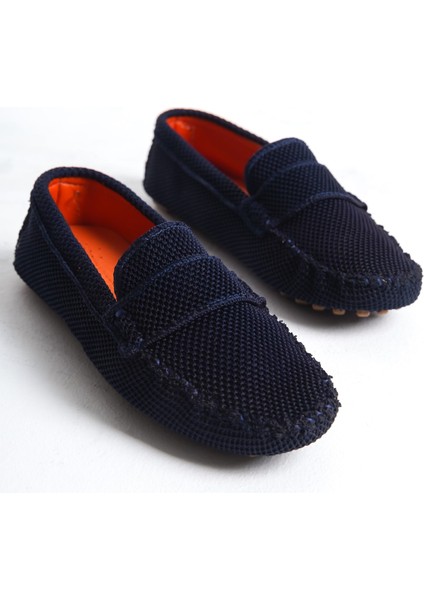 Mubiano Summer Kadın Triko Lacivert Babet & Loafer -Mstb2020-Lcv