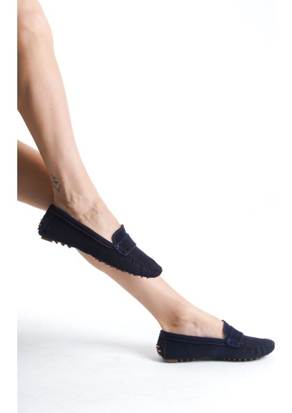 Mubiano Summer Kadın Triko Lacivert Babet & Loafer -Mstb2020-Lcv fiyatları