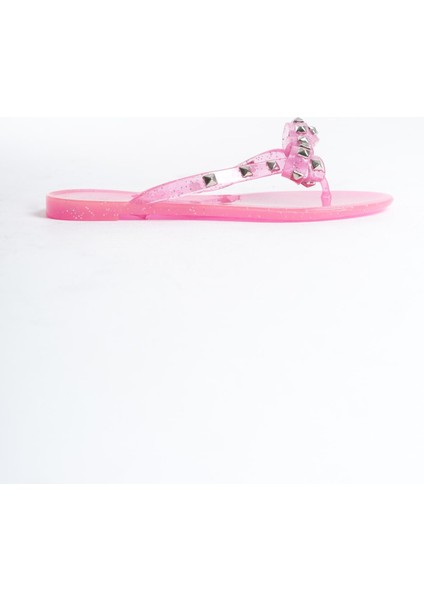 Kadın Jelly Şeffaf Pembe Sim Fiyonk Detay Düz TERLIK-MSTB8282-SPS fırsatları