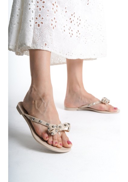 Kadın Jelly Mat Bej Fiyonk Detay Düz TERLIK-MSTB8282-BJ modelleri