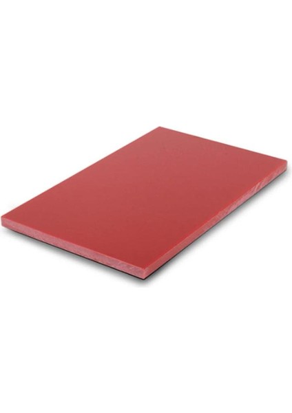 Polietilen Kesme Levhası Kırmızı 30X30X2 cm