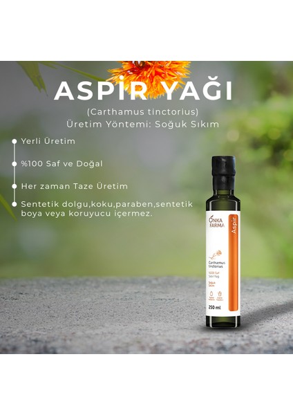 Aspir Yağı 250 ml Soğuk Sıkım