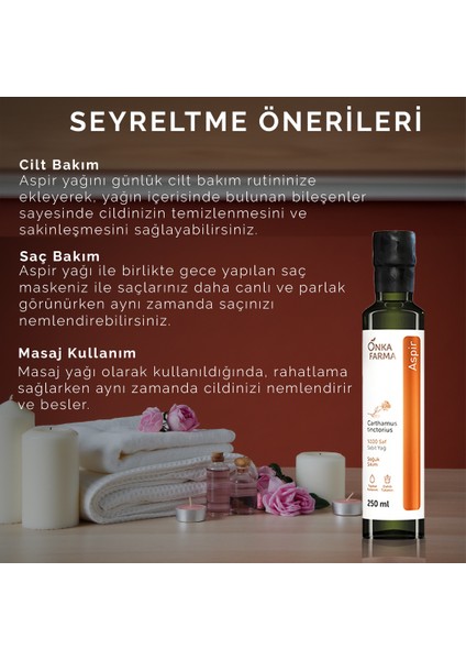 Aspir Yağı 250 ml Soğuk Sıkım