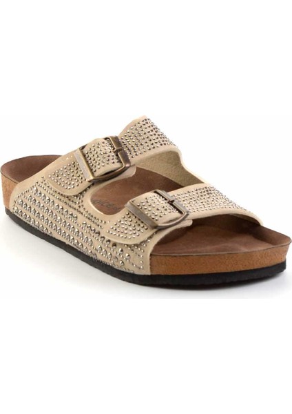 Bej Taşlı Kadın Terlik K04319542087 modelleri