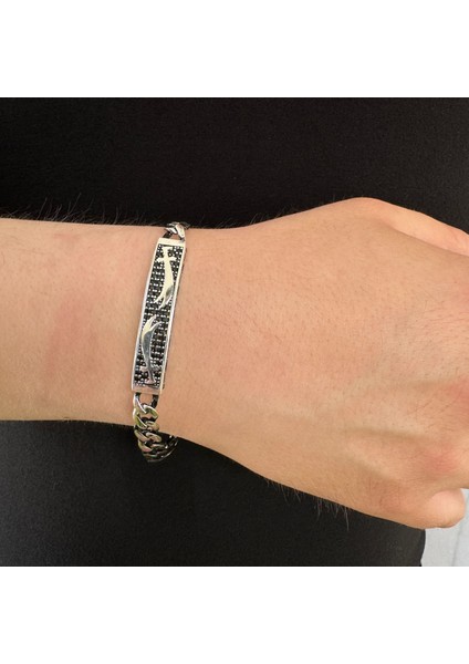 925 Ayar Gümüş Çift Zülfikar Kılıç Motifli Gurmet Erkek Bileklik fırsatları