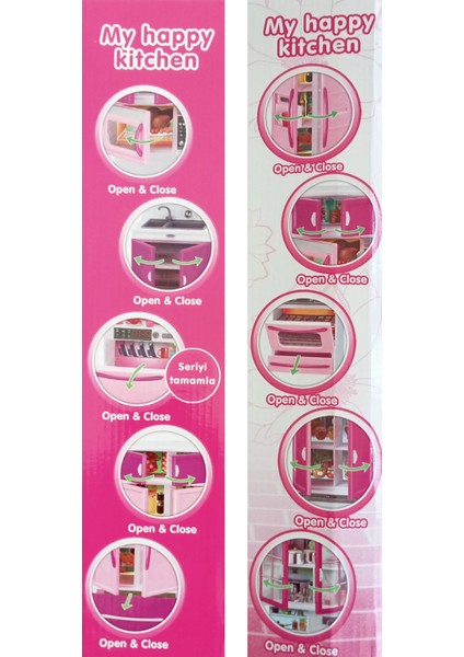 Oyuncak My Happy Kitchen Tekli Mutfak Seti Mikrodalgalı ve Bulaşık Makineli fırsatları