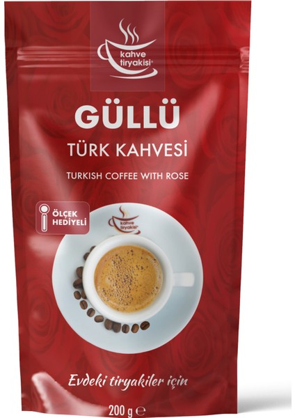 Güllü Türk Kahvesi 200 gr Paket