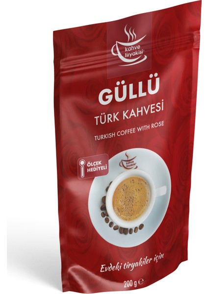 Güllü Türk Kahvesi 200 gr Paket