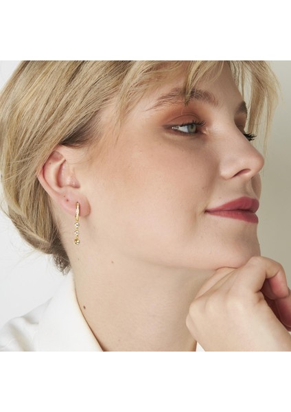 Sarkan Üç Taşlı Küpeler indirimleri