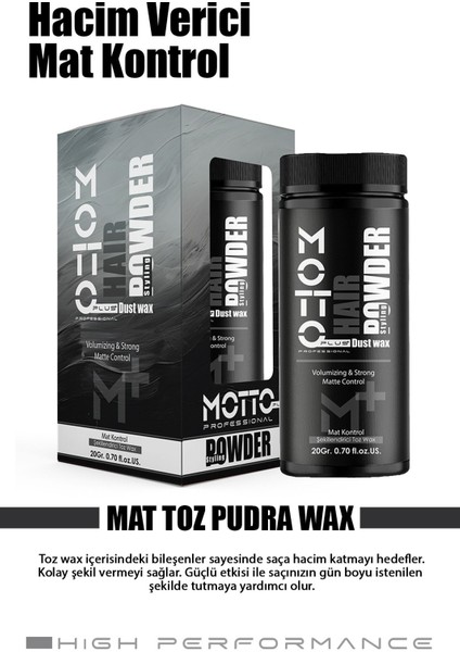 Toz Şekillendirici Hacim Verici Pudra Mat Wax 20GR. fiyatları