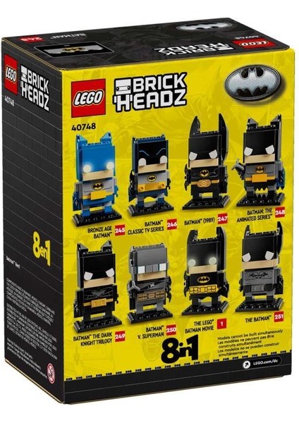 Brickheadz 40748 Batman 8in1