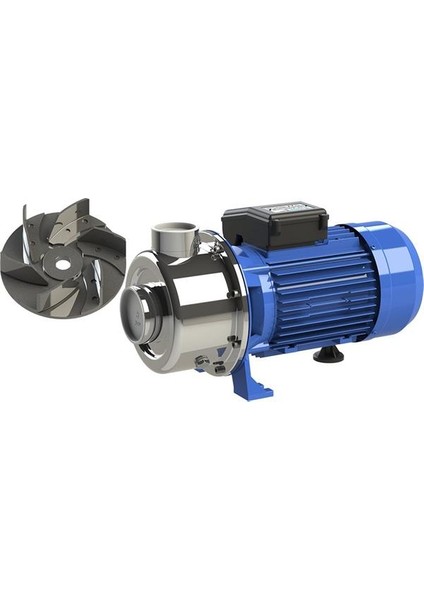 SMİNOX/A-300/2T Paslanmaz Santrifüj Pompa Açık Fanlı Trifaze (380 V) 3 Hp