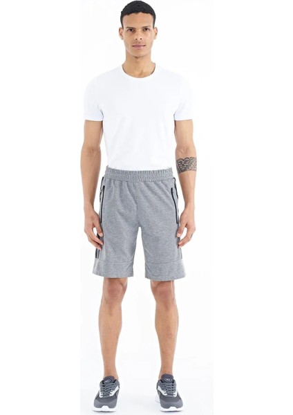 Clive Gri Melanj Standart Kalıp Erkek Şort - 81249 indirimleri