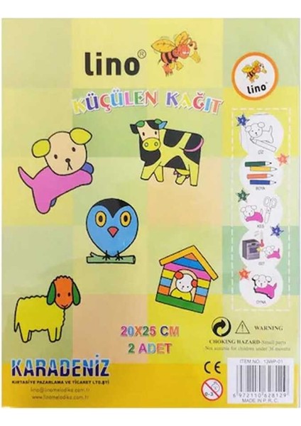 Lino Küçülen Kağıt 2 Li 20X25 cm
