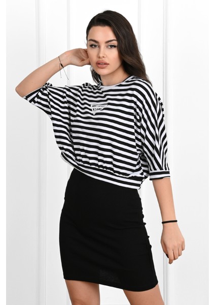 Kadın Askılı Kaşkorse Tişört Elbise Takım 3791-23 fırsatları