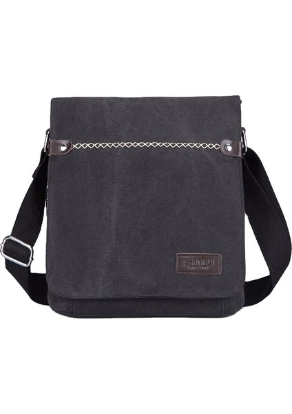 Derin Mavi Çok Fonksiyonlu Erkek Omuz Çantası Moda Rahat Dikey Crossbody Çanta Iş Işe Gidiş (Yurt Dışından)