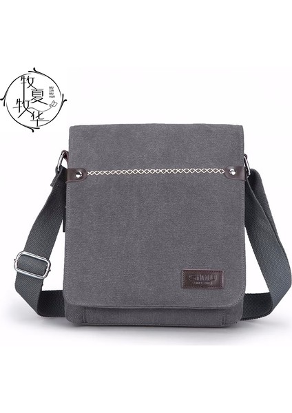 Derin Mavi Çok Fonksiyonlu Erkek Omuz Çantası Moda Rahat Dikey Crossbody Çanta Iş Işe Gidiş (Yurt Dışından)