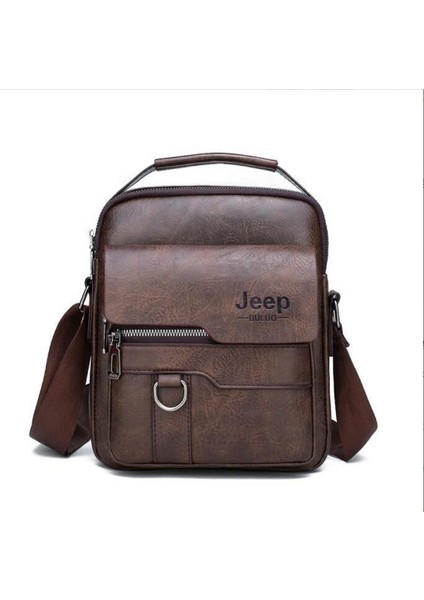 Kahverengi Özel Popüler Özelleştirilmiş Çılgın Pu Deri Crossbody Omuz Askılı Çantalar Adam Omuz Çantası (Yurt Dışından)