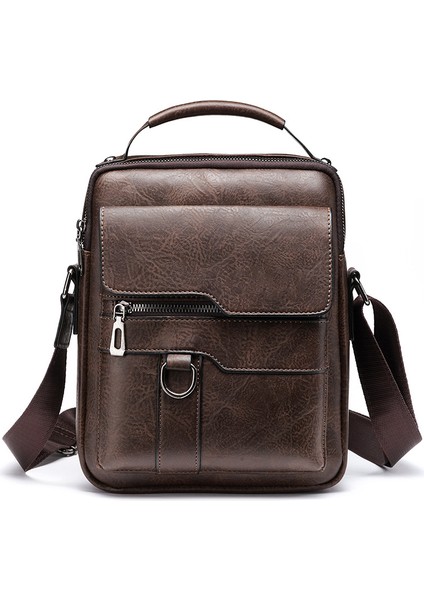 C3 Hakiki Deri Erkek Çanta Küçük Omuz Crossbody Çanta Erkekler Için Günlük Rahat Seyahat Messenger Çanta Çanta (Yurt Dışından)