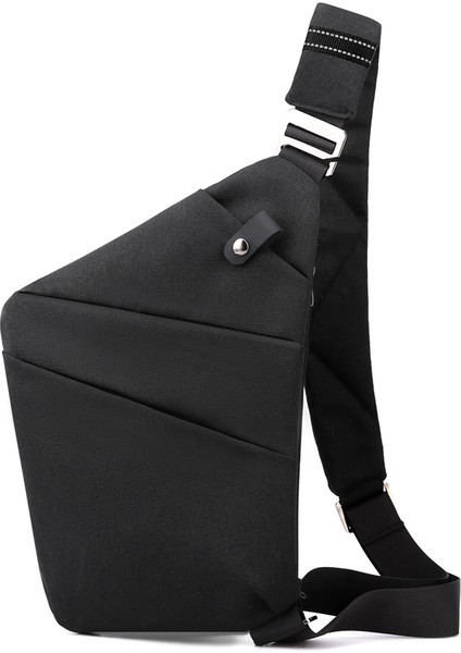 2 Eğlence Samimi Anti-Hırsızlık Erkek Göğüs Çantası Yeni Taşınabilir Seyahat Tek Omuz Crossbody Çanta Fermuarlı (Yurt Dışından)