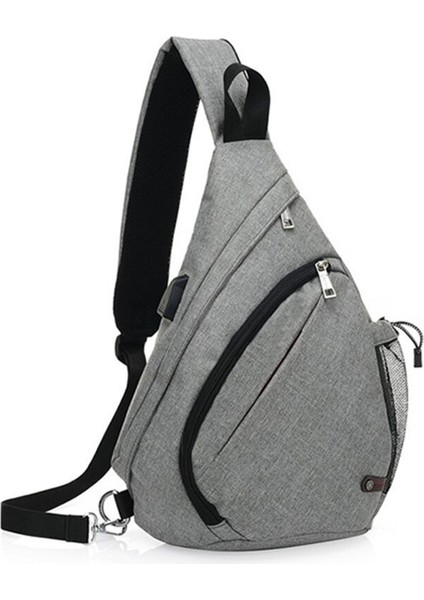 Gece Mavisi Kamp Yürüyüş Açık Hava Hafif Kaliteli Erkekler Crossbody Göğüs Çantası Tek Omuz Paketi Sling Çanta Stokta (Yurt Dışından)