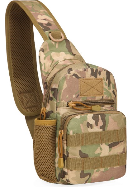 Resim Olarak 5 Sıcak Satış Unisex Açık Kamp Yürüyüş Çantası Oxford Göğüs Crossbody Çanta Kamuflaj Paketi Taktik Spor Çantası (Yurt Dışından)