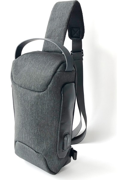 Gri Crossbody Sling Sırt Çantası Sling Çanta Seyahat Yürüyüş Göğüs Çantası Sırt Çantası (Yurt Dışından)