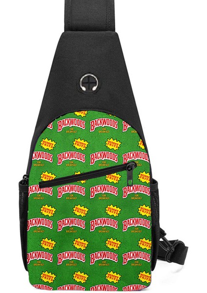 21 Özel Logo Backwoods Dijital Baskılı Crossbody Çanta Erkekler Tek Omuz Paketi Telefon Göğüs Çantası (Yurt Dışından)