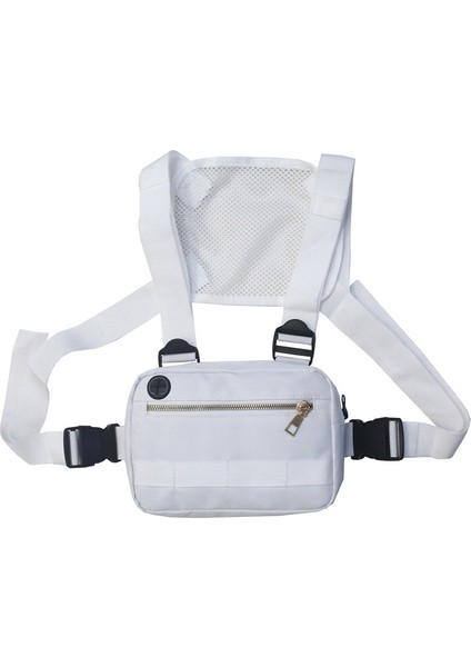 Beyaz Açık Seyahat Yürüyüş Tek Askı Sling Çanta Crossbody Sırt Çantası Göğüs Çantası (Yurt Dışından)