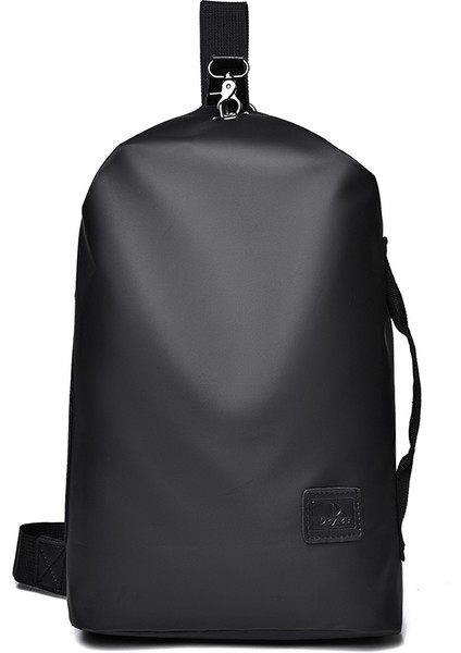 Siyah Tek Omuz Crossbody Çanta Erkek Çapraz Göğüs Çanta Sokak Öğrencisi Tek Omuz Japon Rahat Erkek Bel Paketi (Yurt Dışından)