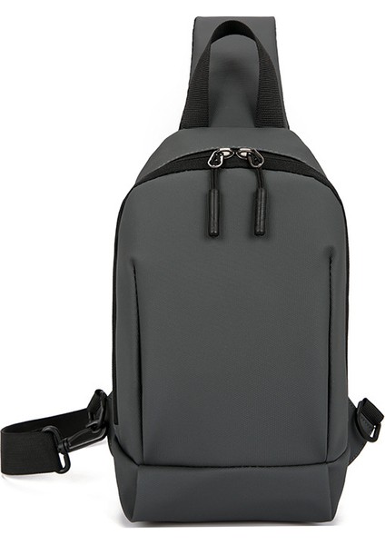 Gri 2023 Sıcak Satış Erkekler Slingbags Su Geçirmez Film Kumaş Crossbody Göğüs Çanta Anti Hırsızlık Erkek Spor Crossbody Askılı Çanta (Yurt Dışından)