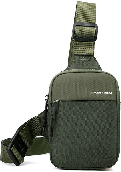 Yeşil Yeni Mini Crossbody Messenger Çanta Unisex Spor Crossbody Çanta Erkek Telefon Göğüs Çantası (Yurt Dışından)