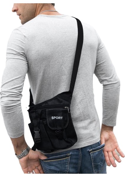 Gece Mavisi Su Geçirmez Dış Mekan Crossbody Omuz Erkek Göğüs Çantaları (Yurt Dışından)