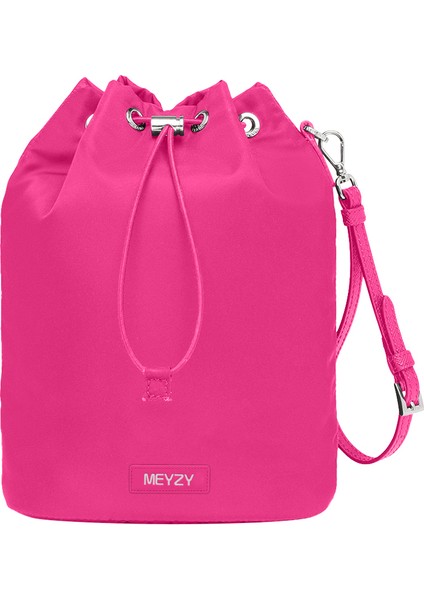 Pembe Moda Özel Logo Sling Ipli Crossbody Naylon Kova Erkek Omuz Çantaları (Yurt Dışından)