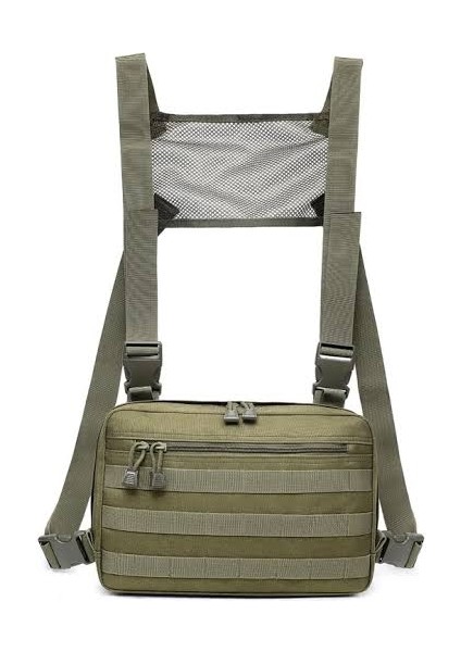 Deve Özel Logo Moda Unisex Taktik Koşum Omuz Yelek Göğüs Rig Çanta Çok Fonksiyonlu Çanta Taktik Omuz Göğüs Paketi Çantası (Yurt Dışından)