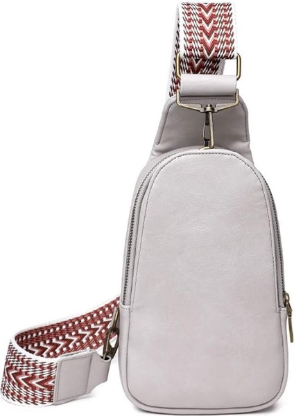 Altın Vintage Pu Deri Sling Sırt Çantası Küçük Siyah Sling Crossbody Sırt Çantası Yan Omuz Çantası Erkekler Kadınlar Için Bisiklet USB Şarj Cihazı ile (Yurt Dışından)