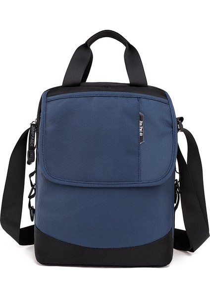 Derin Mavi Erkek Hafif Su Geçirmez Rahat Sling Göğüs Crossbody Messenger Omuz Çantası (Yurt Dışından)