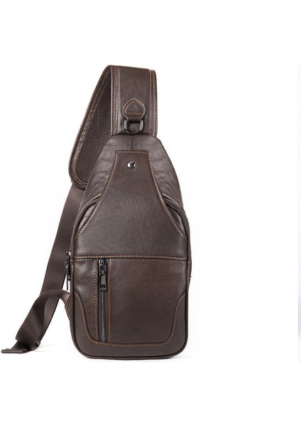 Kırmızı Adam Açık Seyahat Kamp Taktik Sırt Çantası Hakiki Deri Erkek Crossbody Çanta Erkekler Sling Göğüs Çantası Için Omuz Çantası (Yurt Dışından)