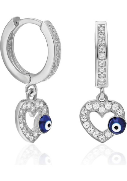 Nazarlı Kalp Küpeleri fiyatları