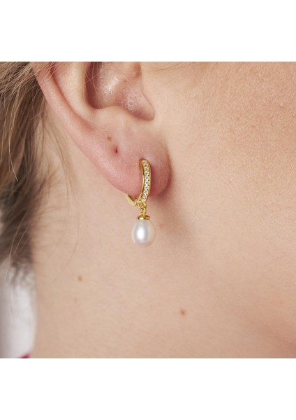 Incili Halka Küpeler modelleri