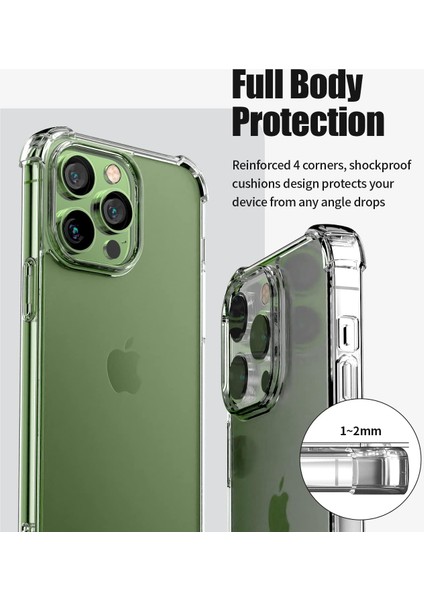 iPhone 14 Pro Max Uyumlu Şeffaf Silikon Kılıf Darbe Önleyici Köşe ve Kamera Korumalı Yüksek Koruma modelleri