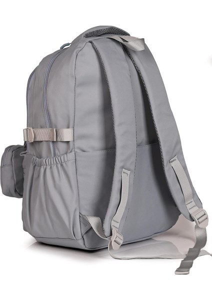 Young 51586 Unisex Geniş Hacimli Okul Sırt Çantası Gri indirimleri