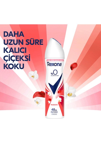 Kadın Sprey Deodorant Passion %0 Alüminyum 150 ml