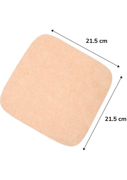 100 Lü Deliksiz Düz Kare Air Fryer Pişirme Kağıdı Tek Kullanımlık Hava -Yağ Geçirmez Yapışmaz Kağıt fırsatları