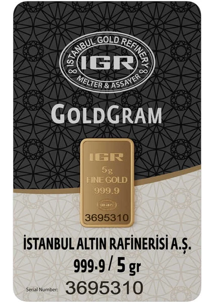 5 gr 999.9 IAR Gram Külçe Altın