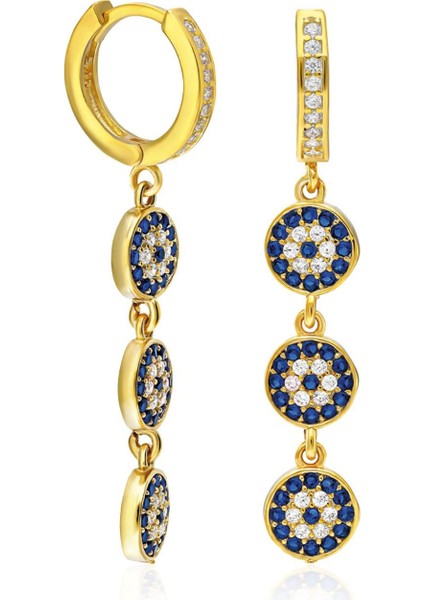 Nazarlı Sıralı Küpeler