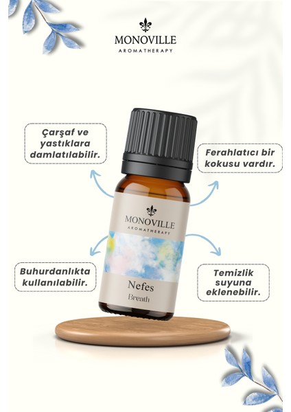 Nefes Uçucu Yağ Karışımı 10 ml %100 Doğal (Breath Essantial Oil Blend) modelleri